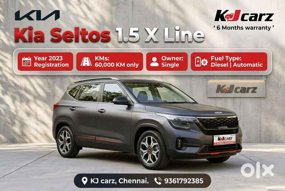 Kia Seltos 1.5 X-line Diesel At, 2023, Diesel