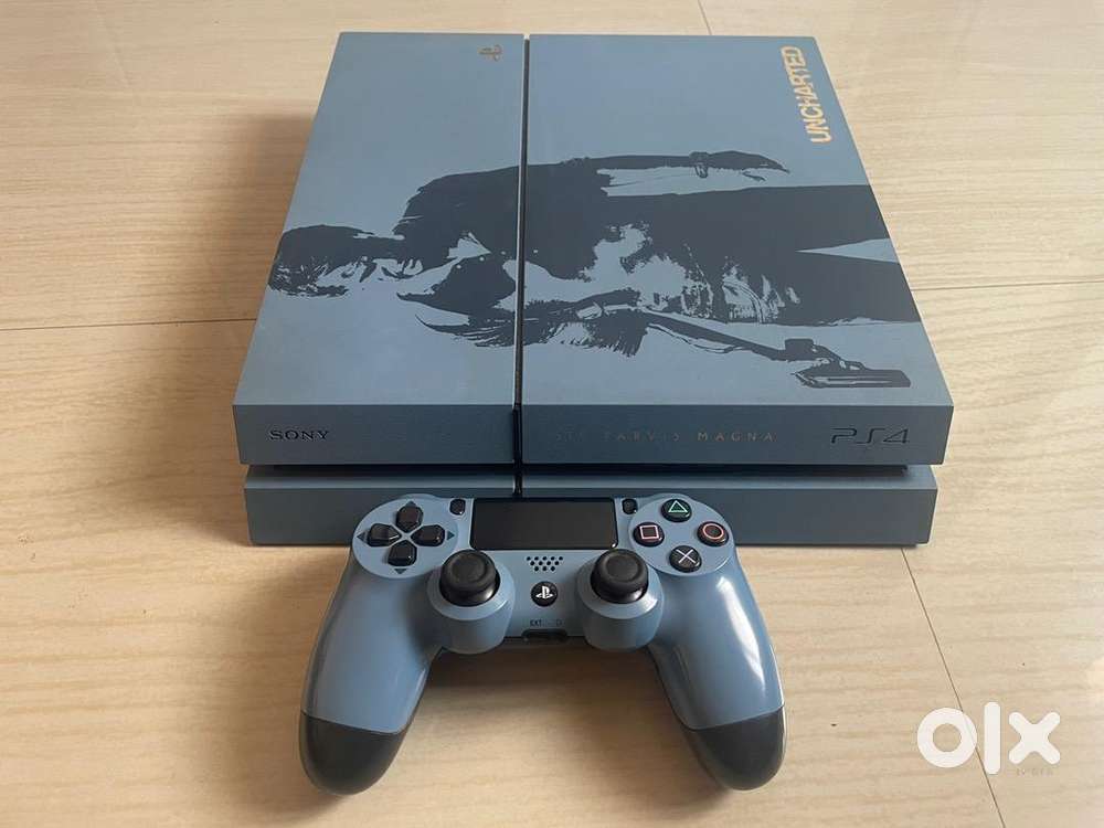Sony PS4 Uncharted 4 Limited Edition 1TB Grey Blue - Games