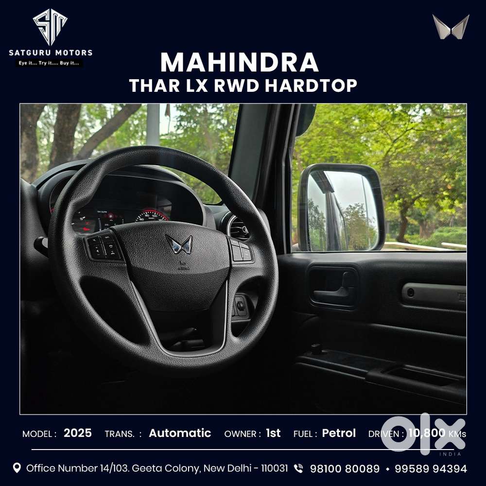 Mahindra Thar 2.0 Lx Hard Top Petrol At 4 Rwd, 2025, Petrol