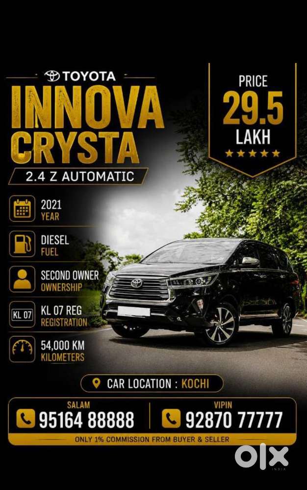 Toyota Innova Crysta 2.8z Automatic, 2021, Diesel