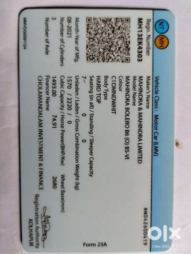 Mahindra Bolero 2021 Diesel Well Maintained