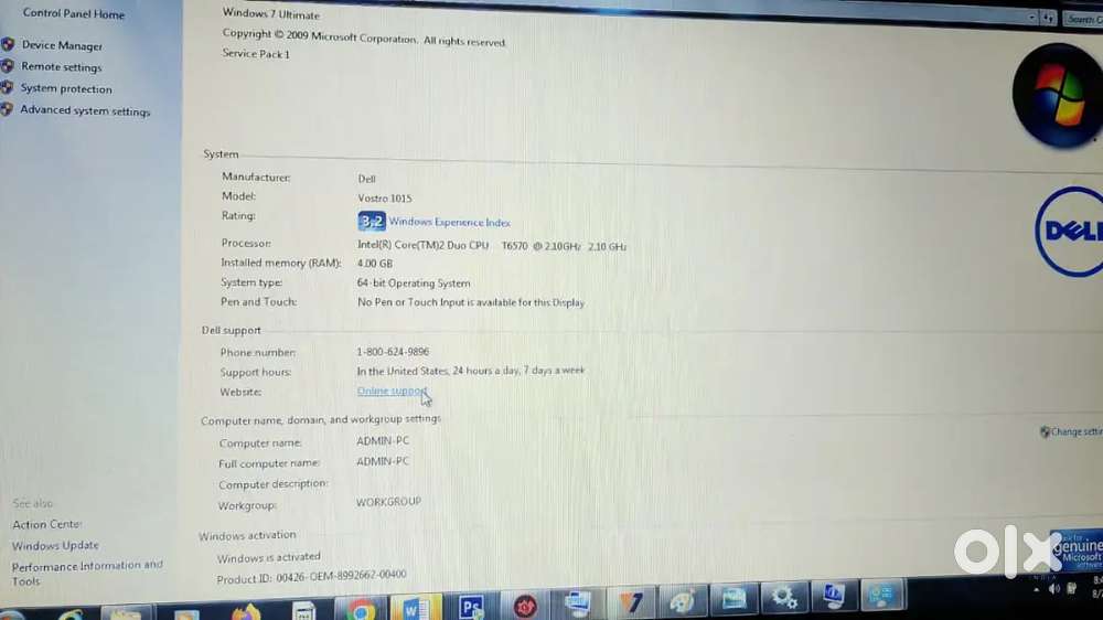 Dell Vastro Laptop