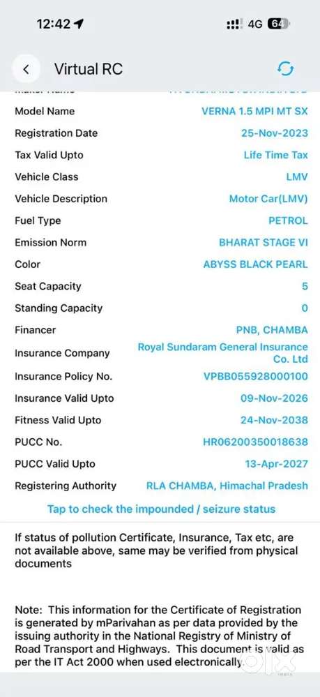 Hyundai Verna Sx 2023 Manual