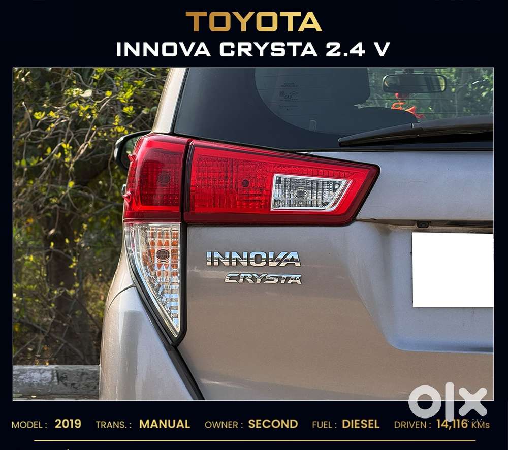 Toyota Innova Crysta 2.4 V 7 Str, 2019, Diesel