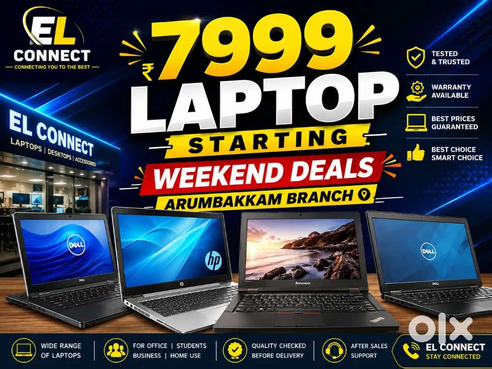Laptop starting RS.7999