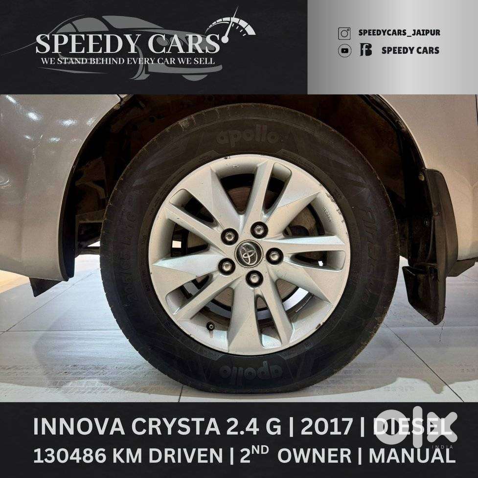 Toyota Innova Crysta 2.4 G Mt, 2017, Diesel