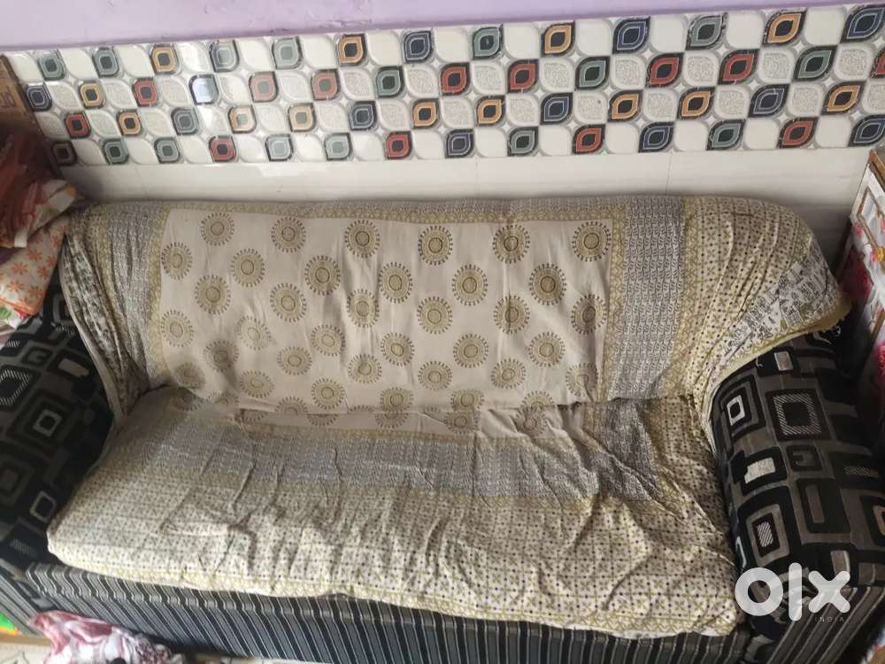 Old sofa is there