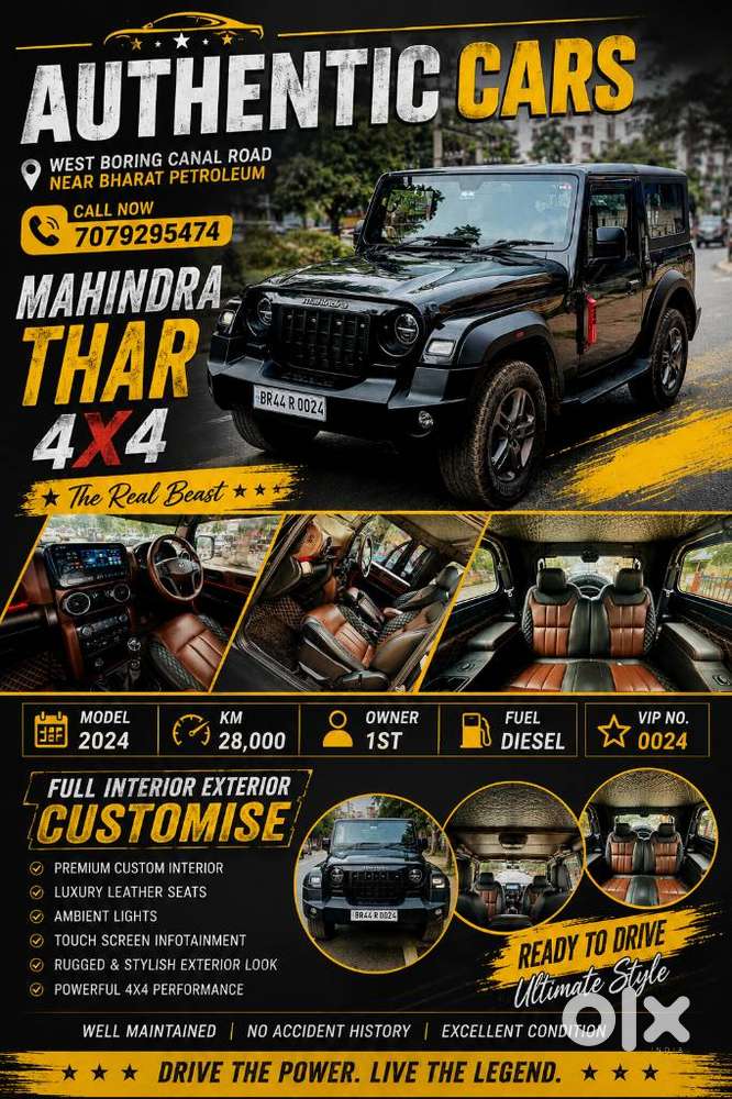 Mahindra Thar Lx Hard Top Diesel Mt 4wd, 2024, Diesel