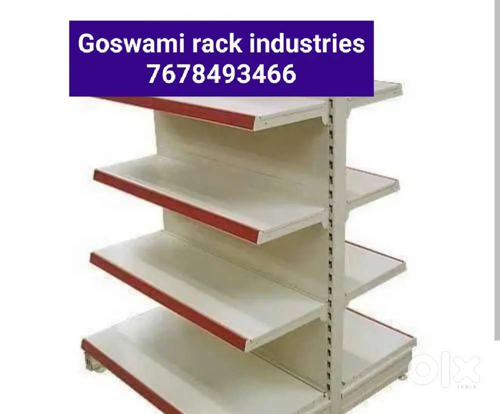 Grocery kirana wall channel supermarket medical stationary mount rack