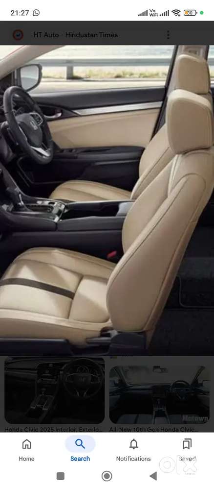 Top Model Automatc Petrol Civic Only 41k Drvn Wth Service Record