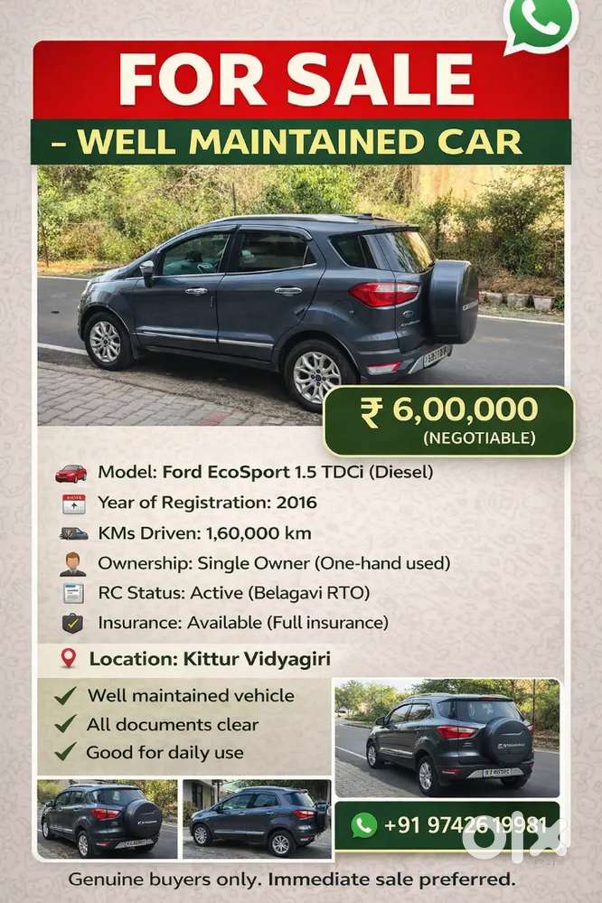 Ford Ecosport 2016 Diesel