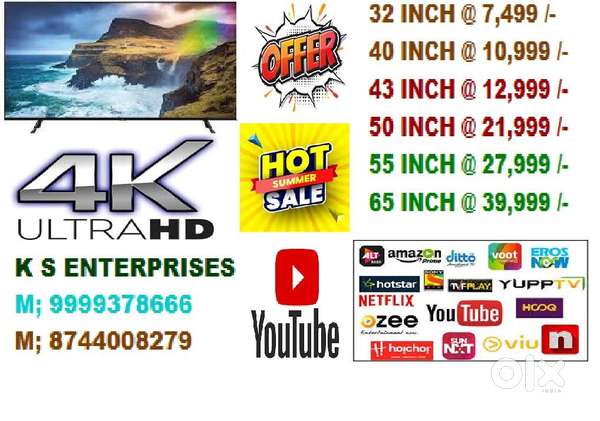 32 INCH SMART LED TV @  7,499  /-