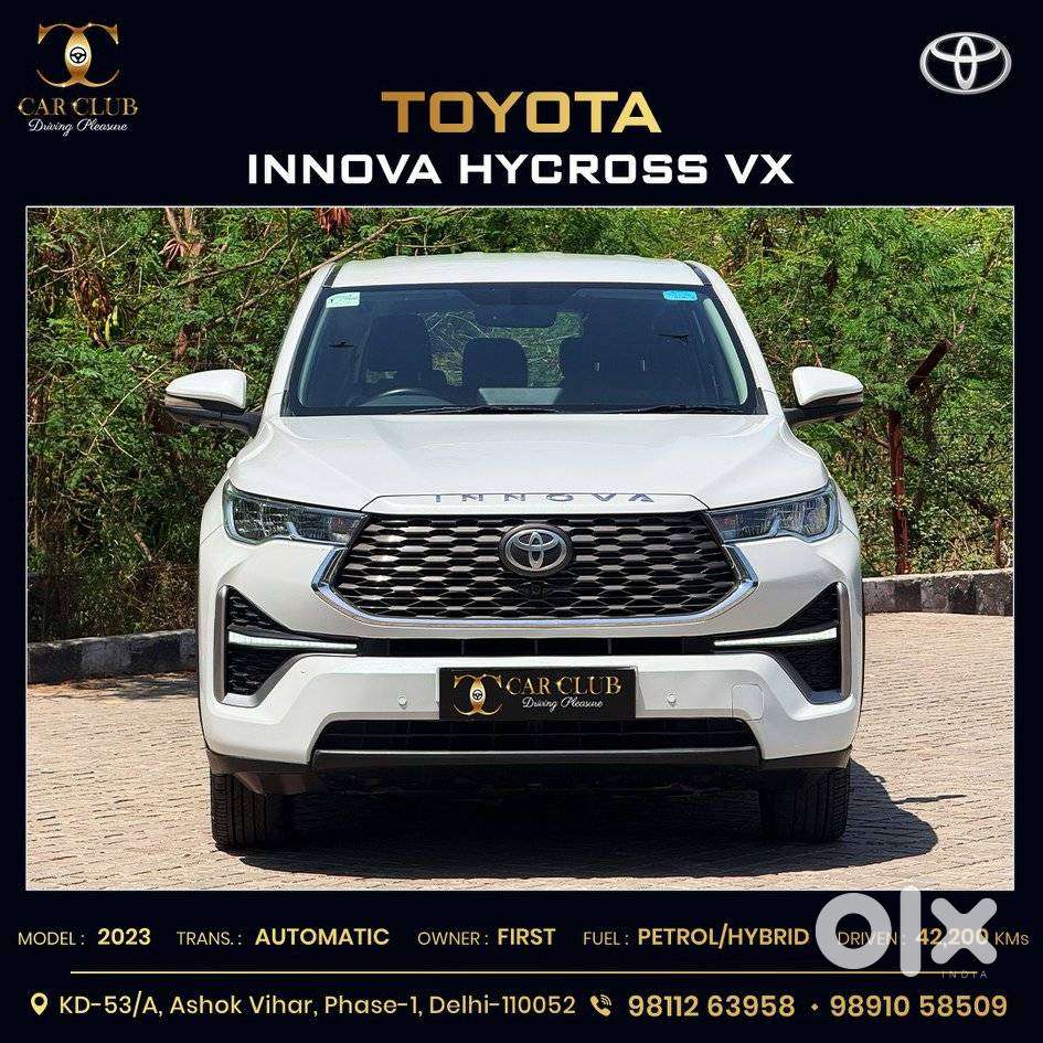 Toyota Innova Hycross 2.0 Vx Hybrid 7 Str, 2023, Petrol