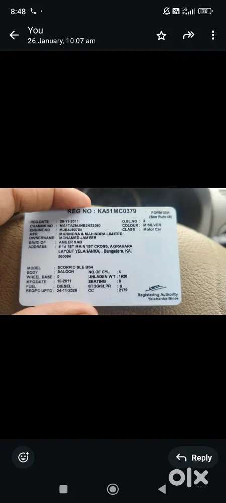 Mahindra Scorpio Classic 2011 Diesel 90000 Km Driven