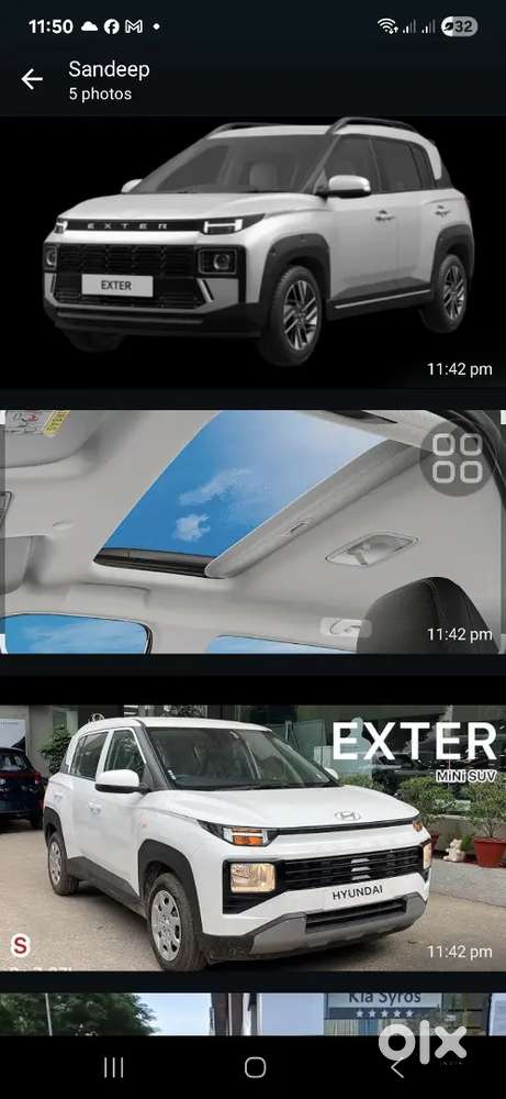 Hyundai Exter Top Model With Sunroof 2024