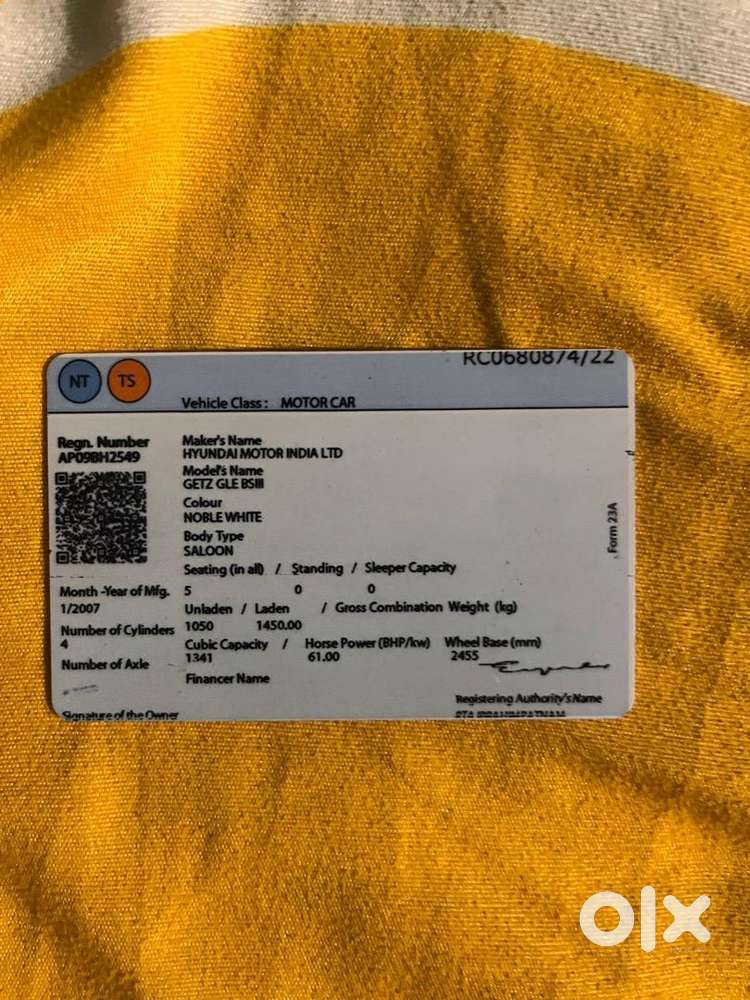 Hyundai Getz Prime 2007 Petrol 58000 Km Driven