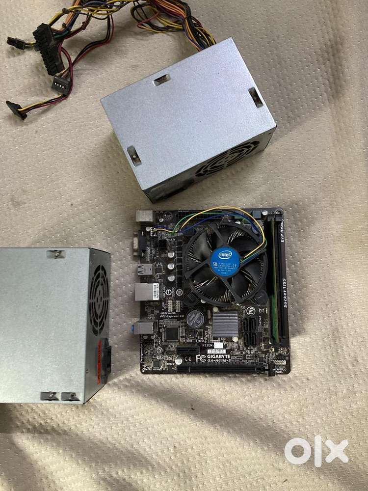 2 450w power supply(smps) and motherboard with ram,cpu,cooler ...