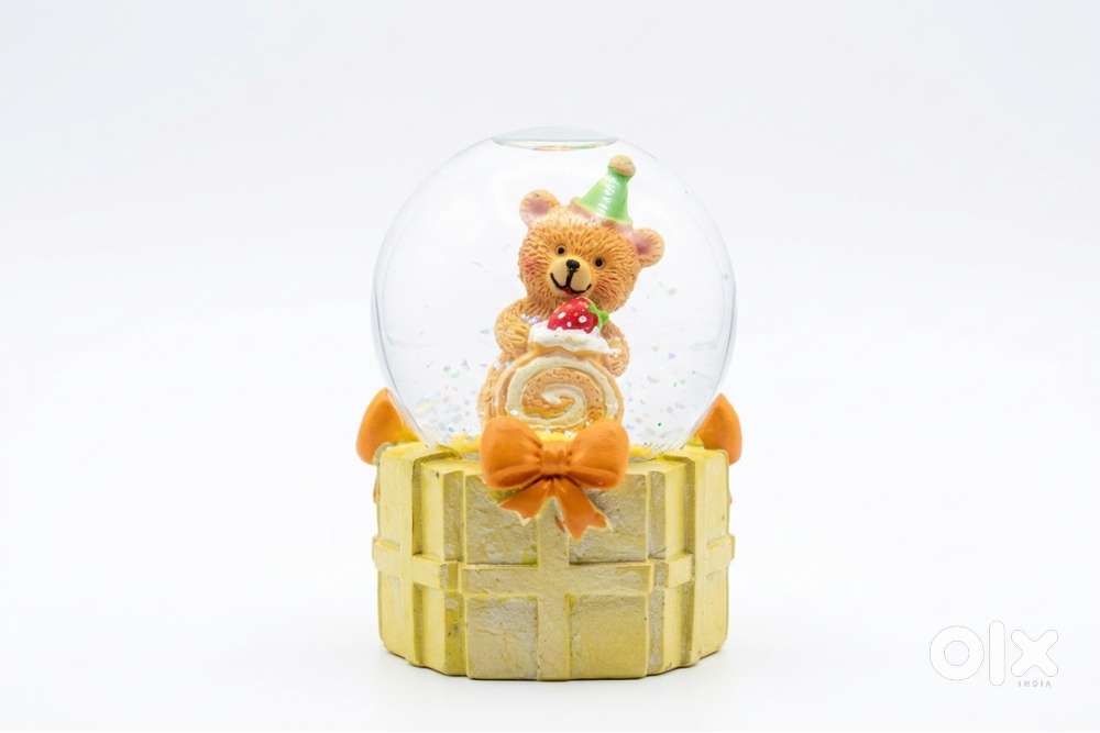 Wonderful CUTE Charming Birthday Teddy Bear Miniature Snow