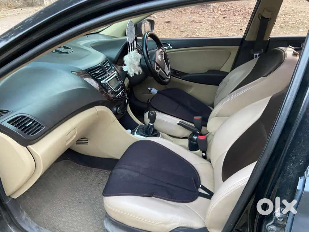 Black Verna 2014 1.6 Petrol Manual  80,000 Km  Excellent Condition