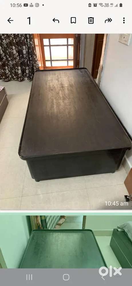Single Diwan 3/6 without mattress  wooden in A one condition.No scratc