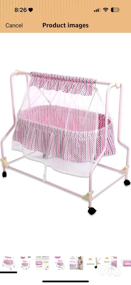 Brand New Cocoon Cradle STD | Baby Swing Cradle | Mosquito Net