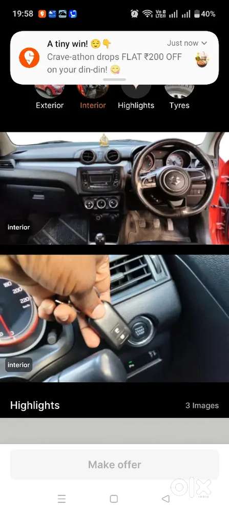 Maruti Suzuki Swift 2019 Petrol 78780 Km Driven