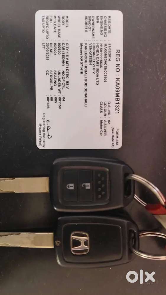 Honda City 2014 Diesel 145000 Km Driven
