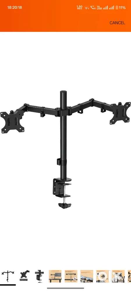 Dual monitor Arm