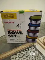 STAINLESS STEEL BOWL SET (NEW)