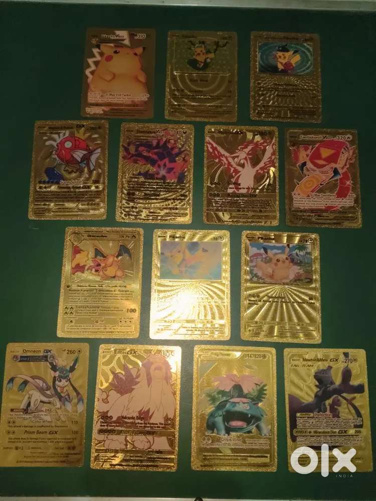 Golden pokemon cards