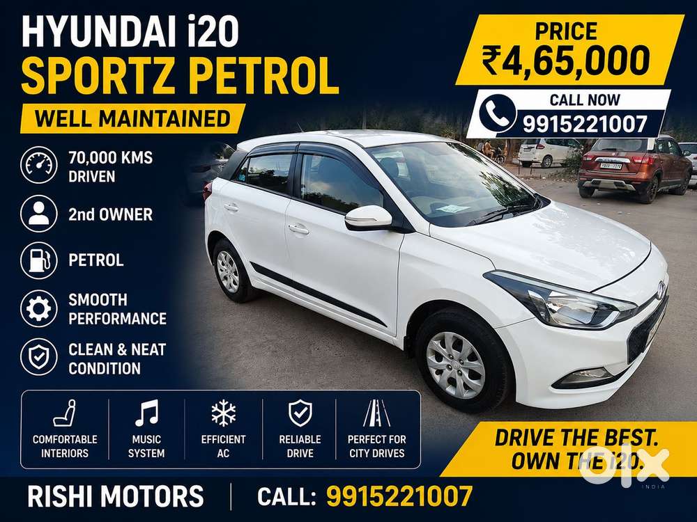 Hyundai I20 Sportz 1.2, 2015, Petrol