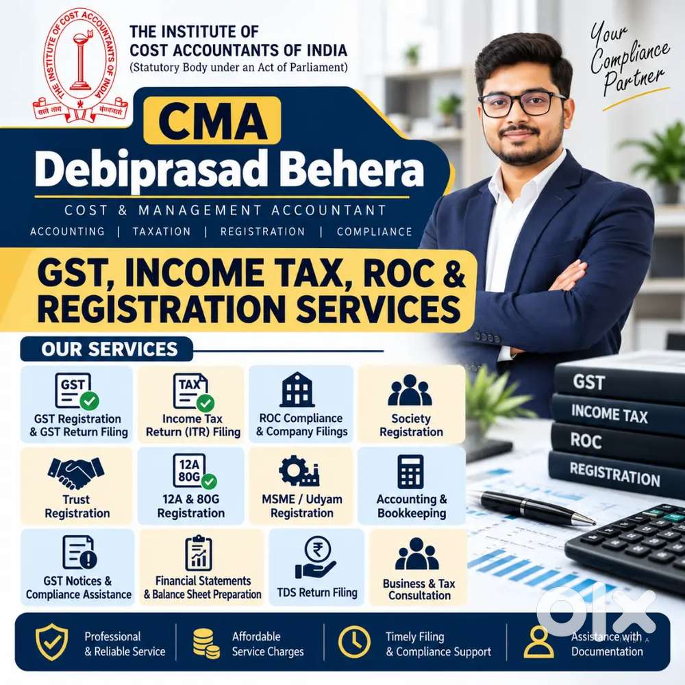 GST, Income Tax, ROC & Registration Services