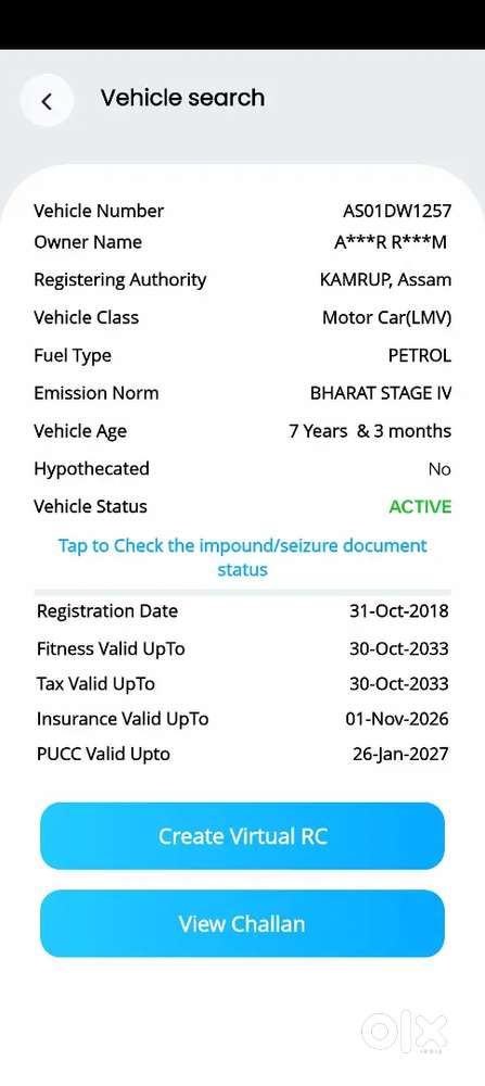 Maruti Suzuki Wagon R Vxi (2018)