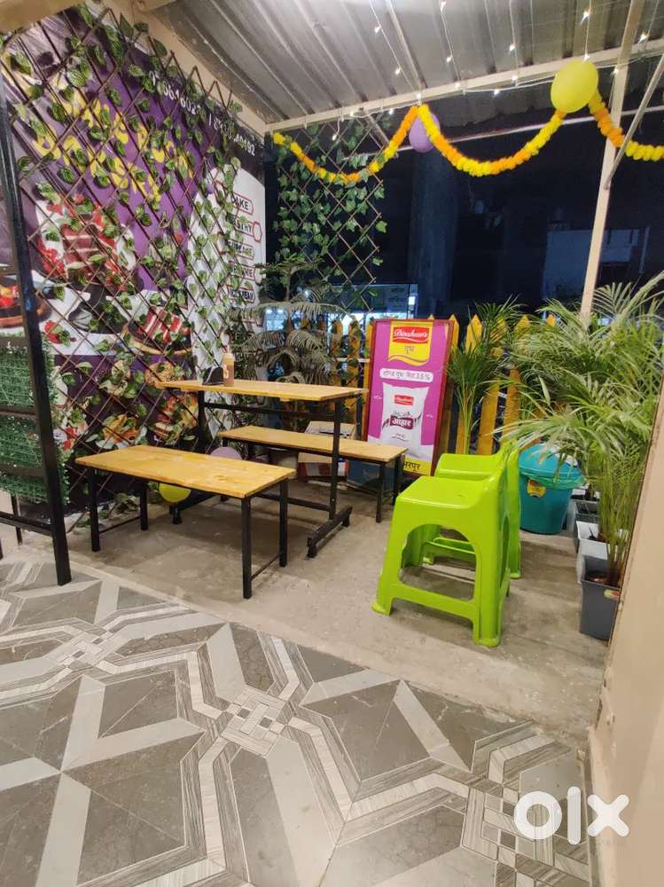 Cafe wooden table n chairs