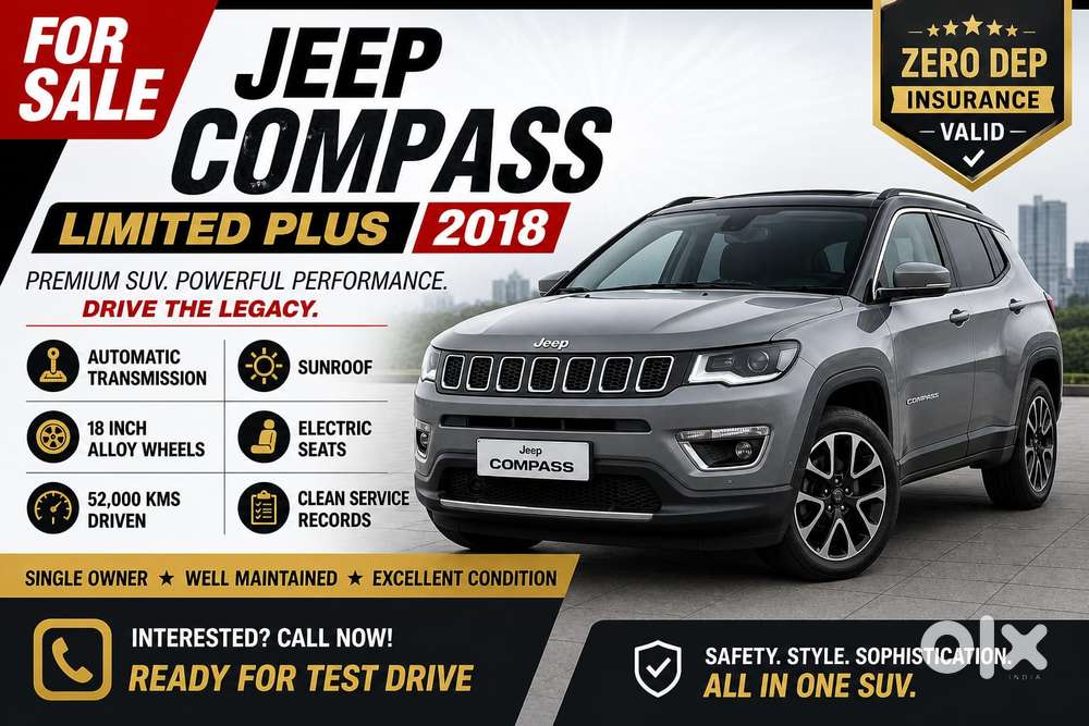 Jeep Compass 1.4 Limited (o) Petrol Dct, 2018, Petrol