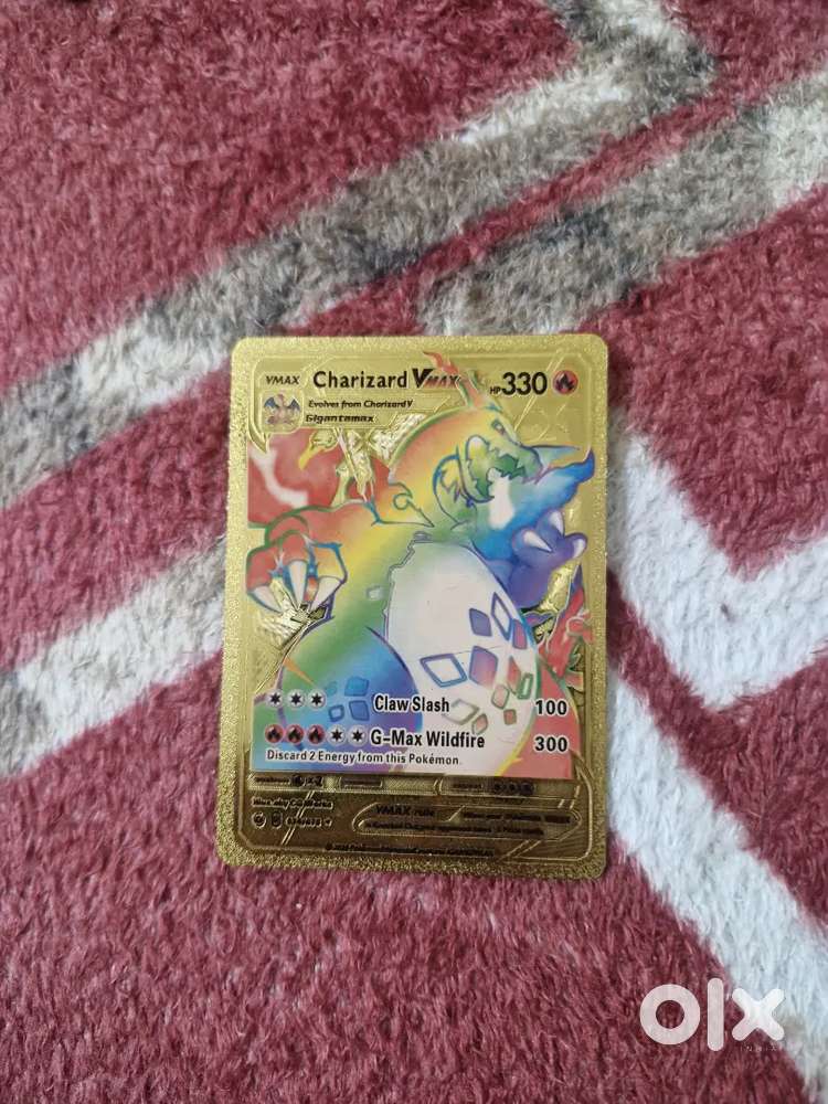 Pokemon card name is Charizard V-max HP 330 - Other Hobbies in undefined, -  1842200903