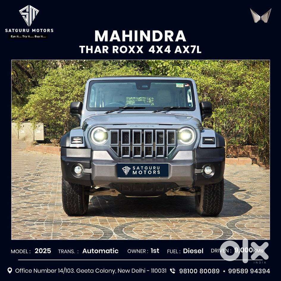 Mahindra Thar Roxx Ax7 L Diesel At 4wd, 2025, Diesel
