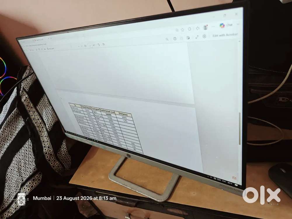 HP Monitor 24 inch + keyboard mouse(2set with wire and wired less)