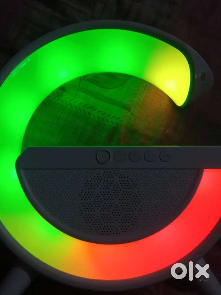 It is speaker rgb light and wireless charger