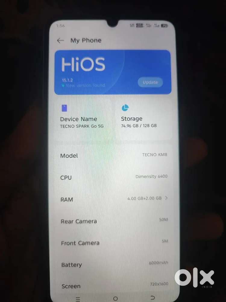 Tecno spark Go 5g New Condition