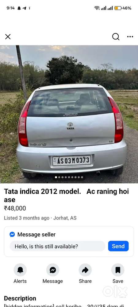 Tata Indica V2 Diesel 2012