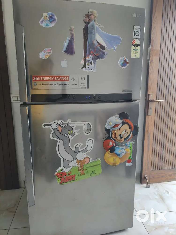 Lg double door fridge 606 Ltr