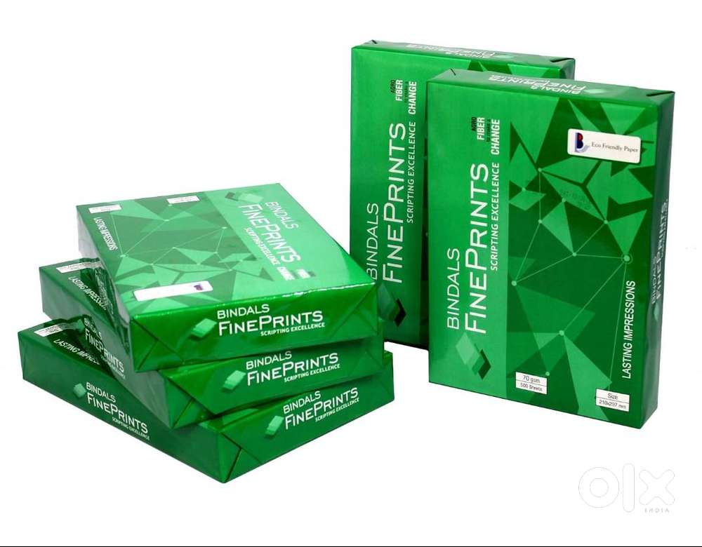 BINDALS White Copier Paper | A4 Size | 70 GSM | 5 Reams & 500 Sheets