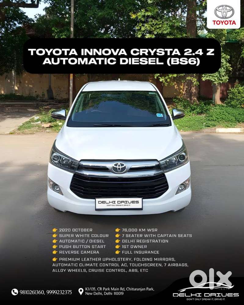 Toyota Innova Crysta 2.4 Z 7 Str, 2020, Diesel