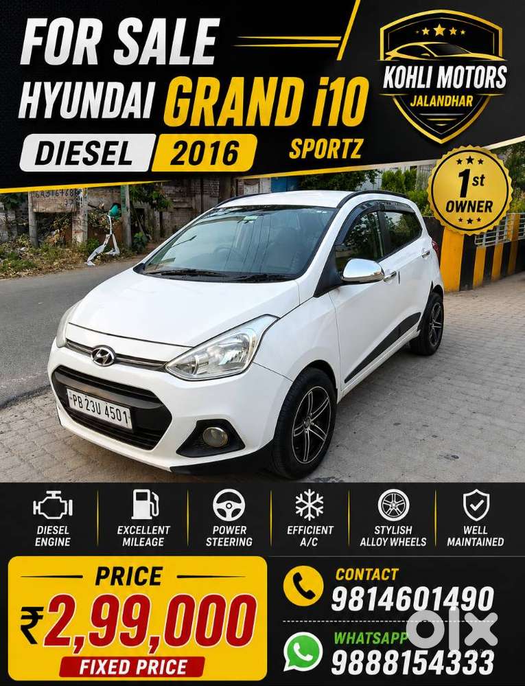 Hyundai Grand I10 Sportz Edition Diesel, 2016, Diesel