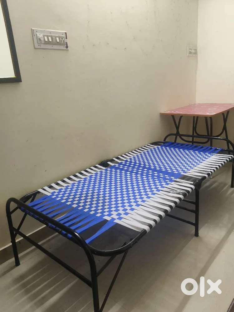 Foldable table- 2,medium mirror-1, 2 chairs, 1 cot, 1 shoe rack