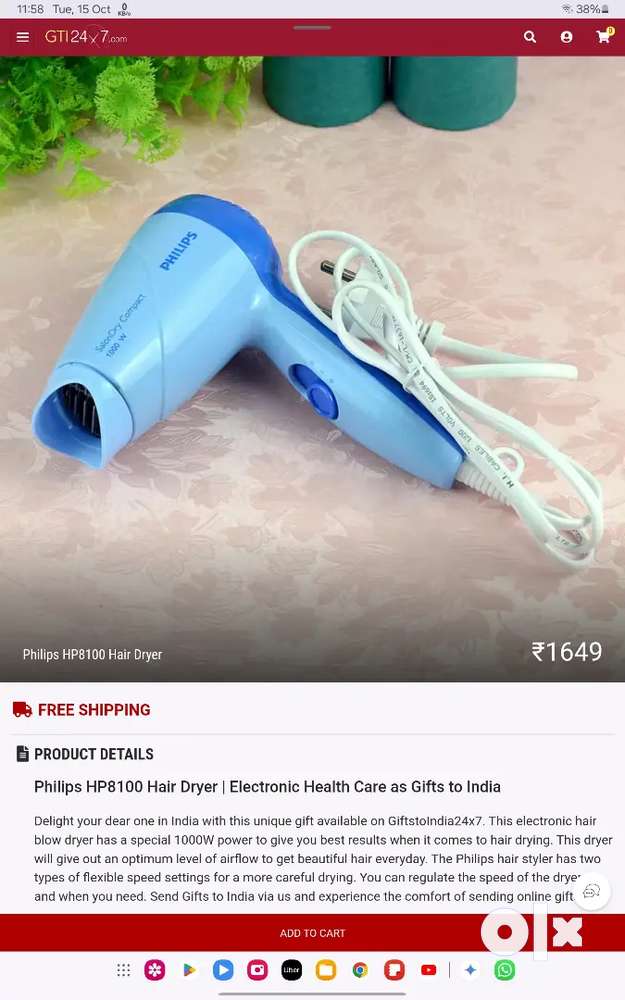 Selling Salom 1000W Philips Hair Dryer Original Cheap Price Women 1787011521
