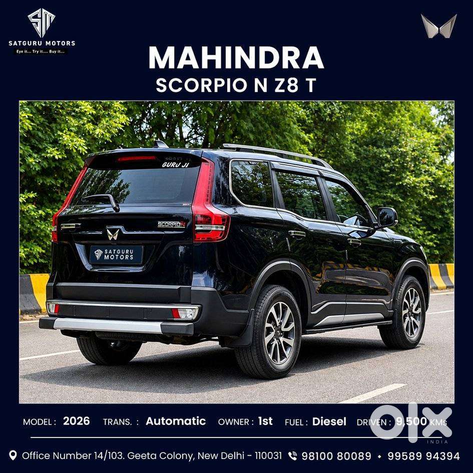 Mahindra Scorpio N Z8 L Diesel At 2wd 7 Str, 2026, Diesel