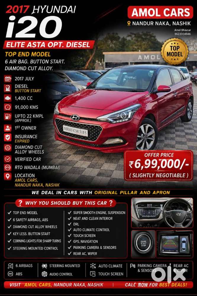 Hyundai Elite I20 1.4 Crdi Asta (o), 2017, Diesel