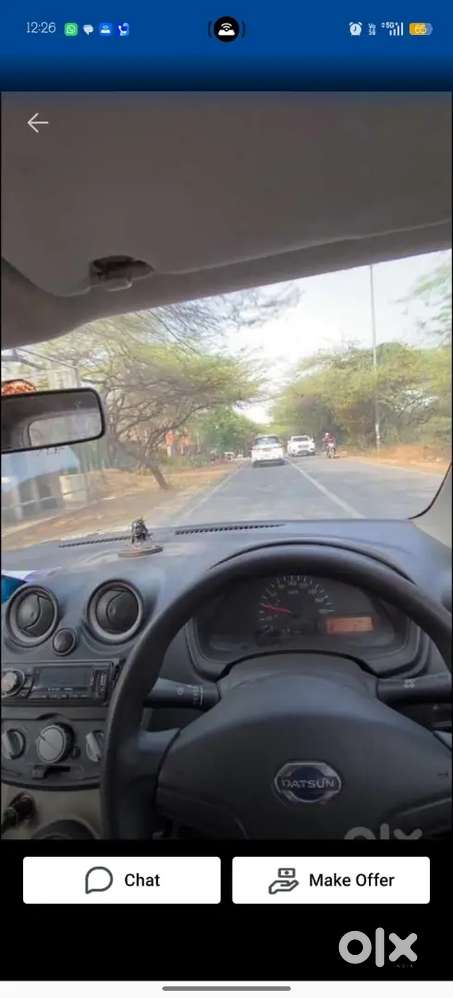 Datsun Go 2017 Petrol Cng 75200 Km Driven On Paper Cng